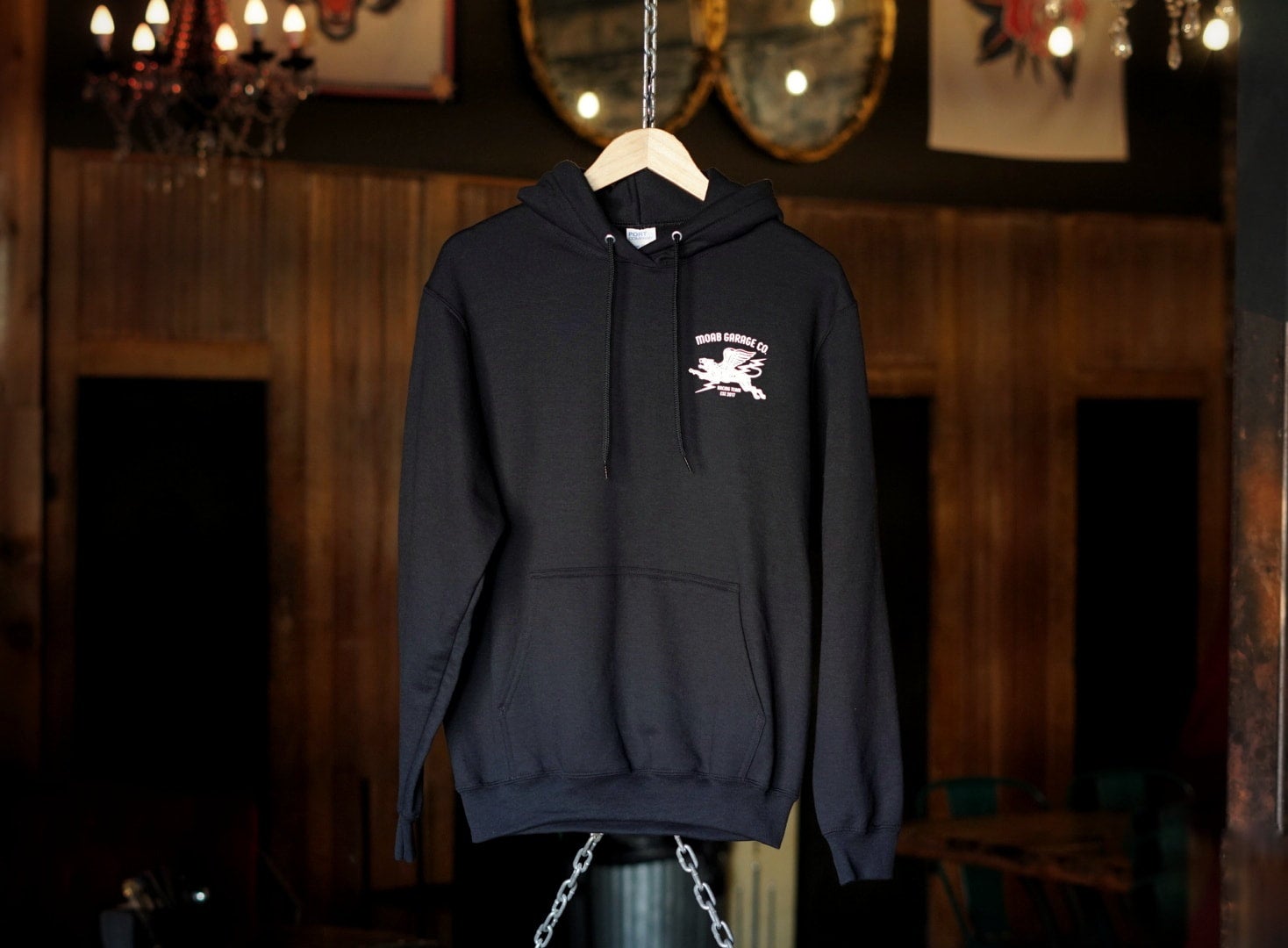 Dark lion hoodie top